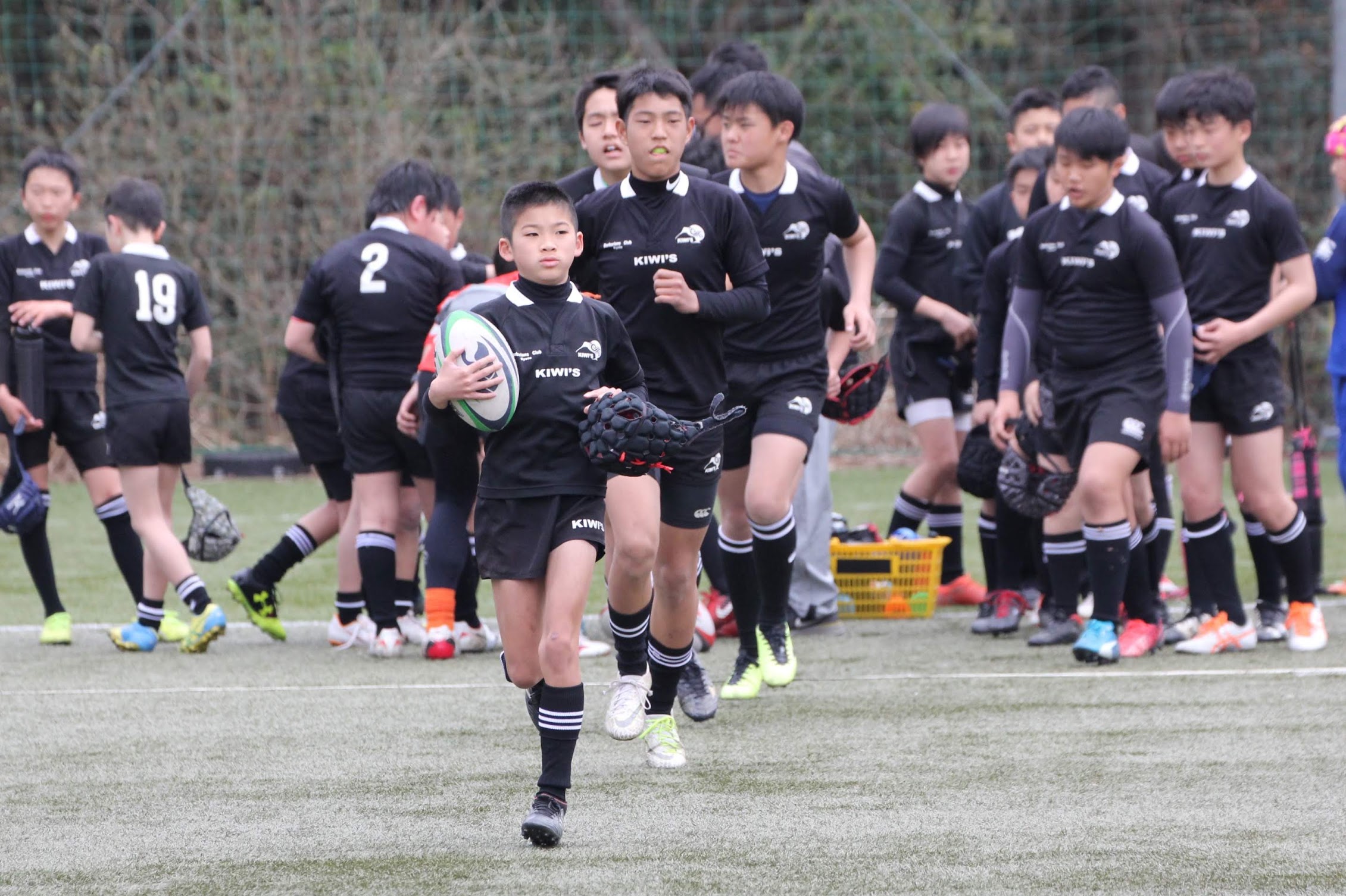 19年3月21日 Kiwi S18年度最後の交流試合 Kiwi Sラグビークラブ 京都の小学生ラグビースクール
